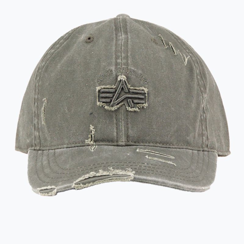 Baseball sapka Alpha Industries Acid Logo dark olive