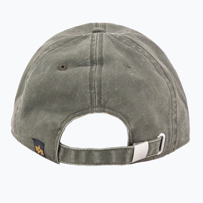 Baseball sapka Alpha Industries Acid Logo dark olive 2