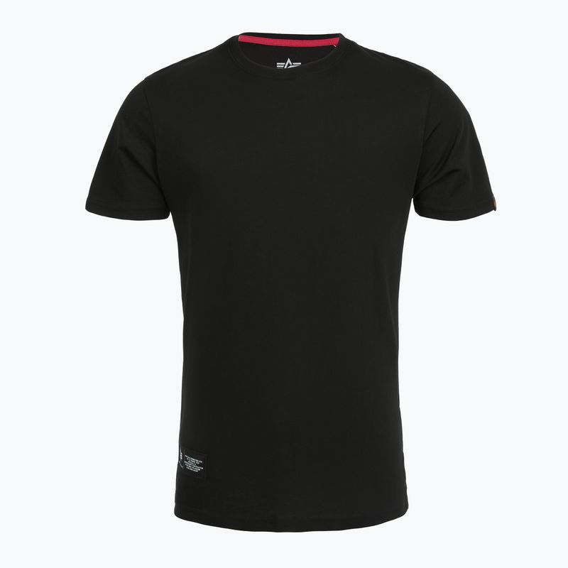 Alpha Industries férfi póló Label T Back Print fekete 5