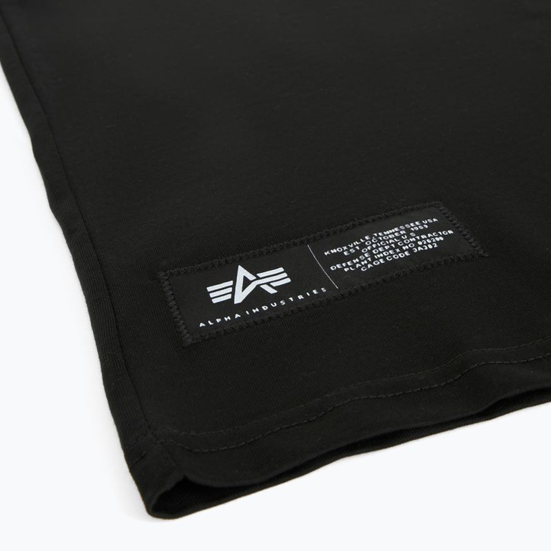 Alpha Industries férfi póló Label T Back Print fekete 7