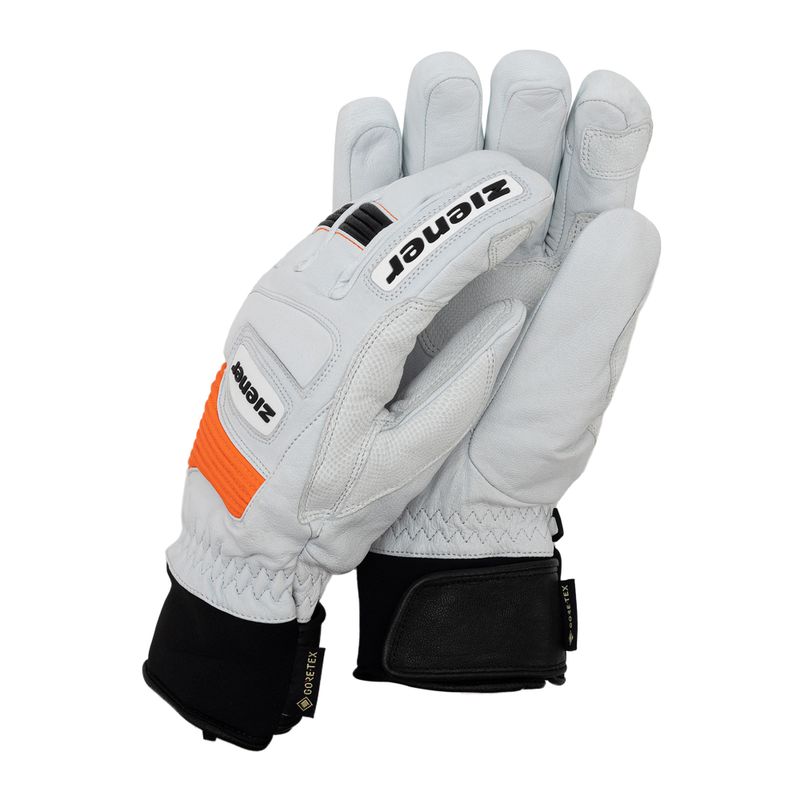 Férfi síelő kesztyű ZIENER Guard GTX + Gore Grip PR fehér 801019