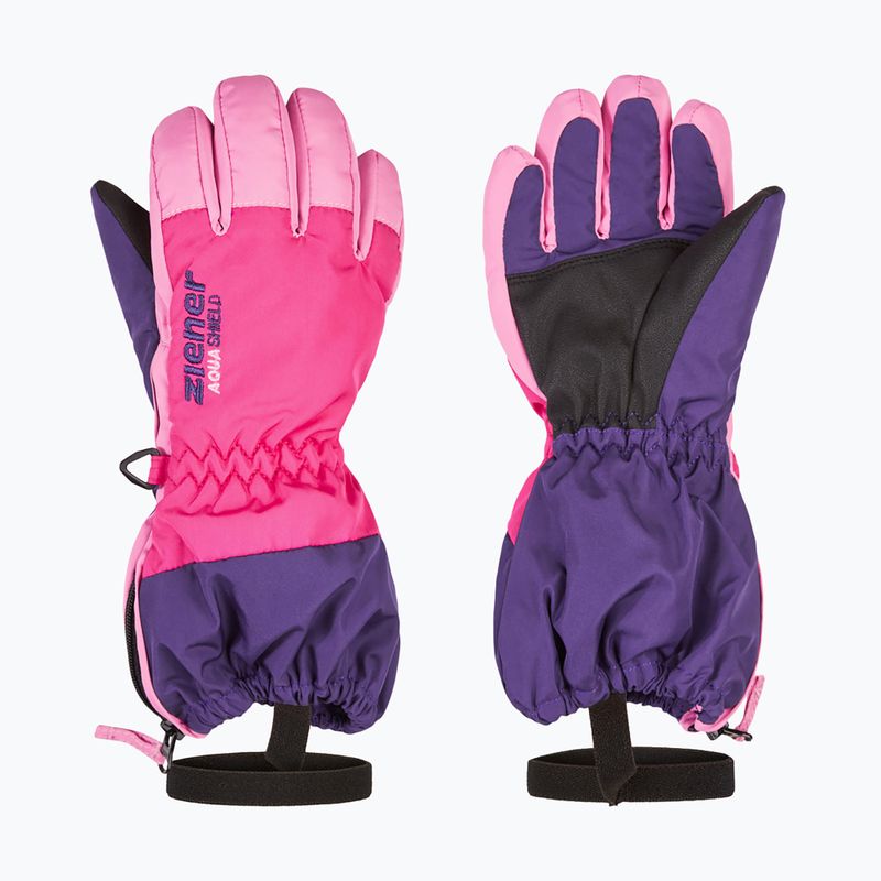 Gyerek síkesztyű ZIENER Levio As Minis dark purple