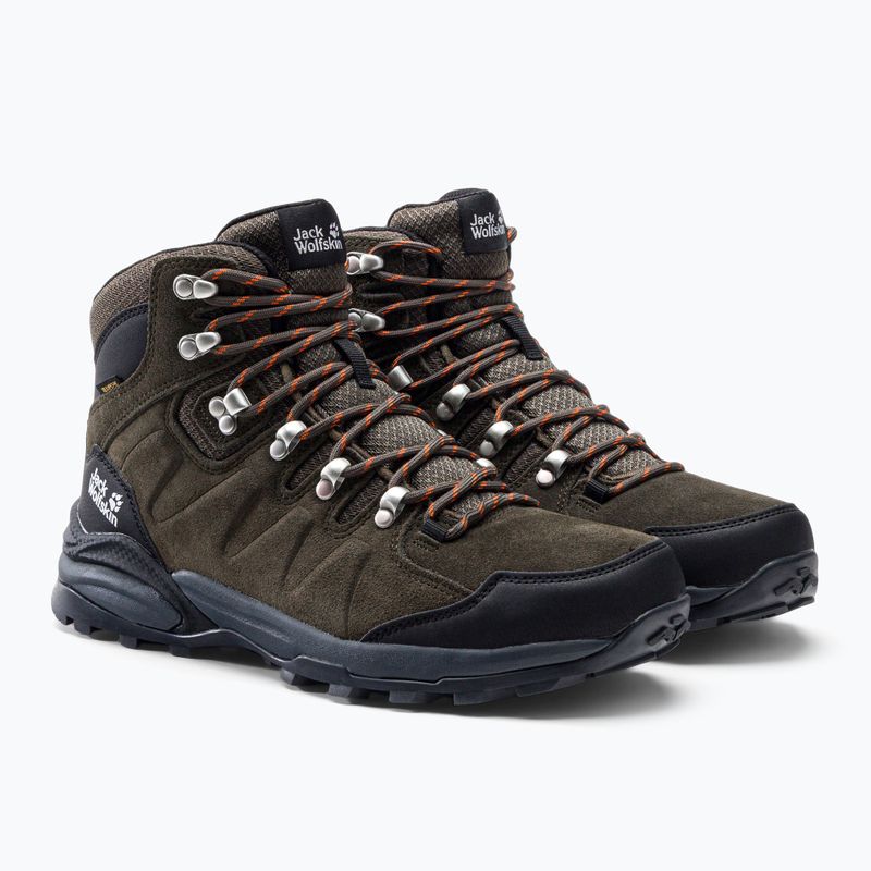 Jack Wolfskin férfi túrabakancs Refugio Texapore Mid barna/fekete 4049841 5