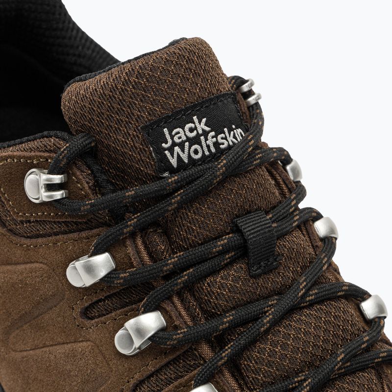 Jack Wolfskin Refugio Texapore Low barna/fantom férfi túrabakancsok 8