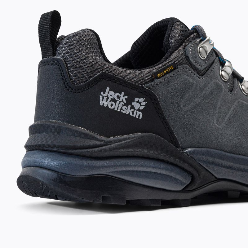 Jack Wolfskin férfi Refugio Texapore Low túrabakancs szürke-fekete 4049851 7