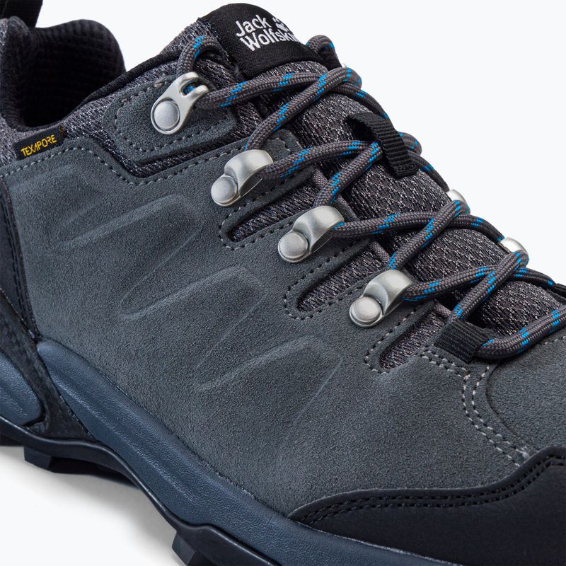 Jack Wolfskin férfi Refugio Texapore Low túrabakancs szürke-fekete 4049851 8