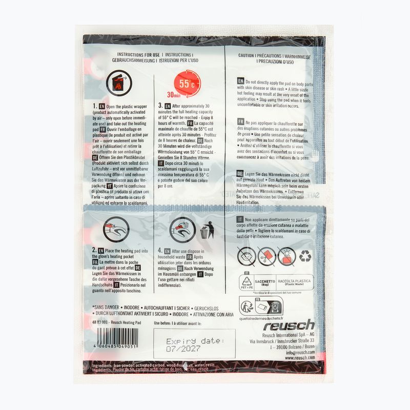 Melegítőpárna szett Reusch Heating Pad Set 8h white 4