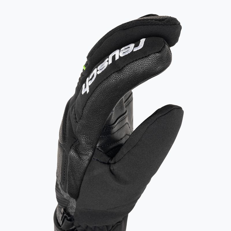 Reusch Storm R-Tex Xt síelő kesztyű fekete/fekete melange/neonzöld 4