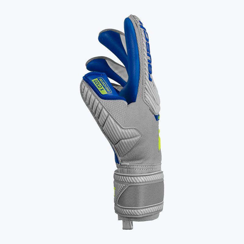 Reusch Attrakt Gold X 6006 szürke-kék kapuskesztyű 5270945-6006-9.5 7