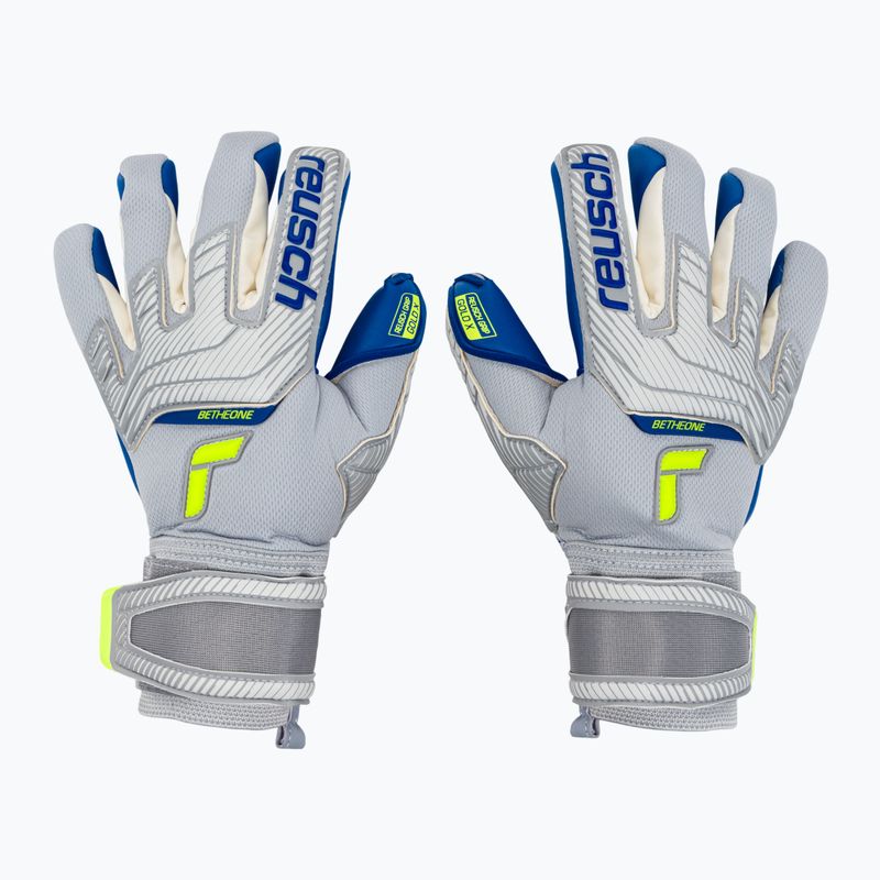 Reusch Attrakt Gold X 6006 szürke-kék kapuskesztyű 5270945-6006-9.5