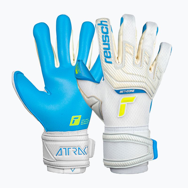 Reusch Attrakt Aqua kék-fehér kapuskesztyű 5270439 5