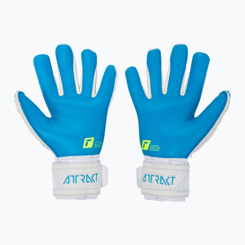 Reusch Attrakt Aqua kék-fehér kapuskesztyű 5270439 2