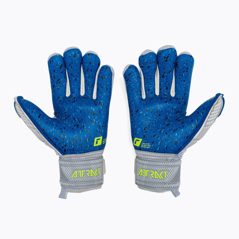 Reusch Attrakt Fusion Finger Support Guardian szürke gyermek kapus kesztyű 5272940 2