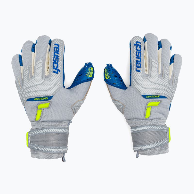 Reusch Attrakt Fusion Finger Support Guardian szürke gyermek kapus kesztyű 5272940 3