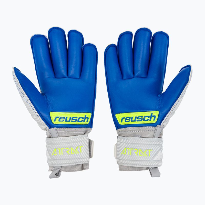 Reusch Attrakt Silver Roll Finger Junior szürke kapus kesztyű 5272217 2