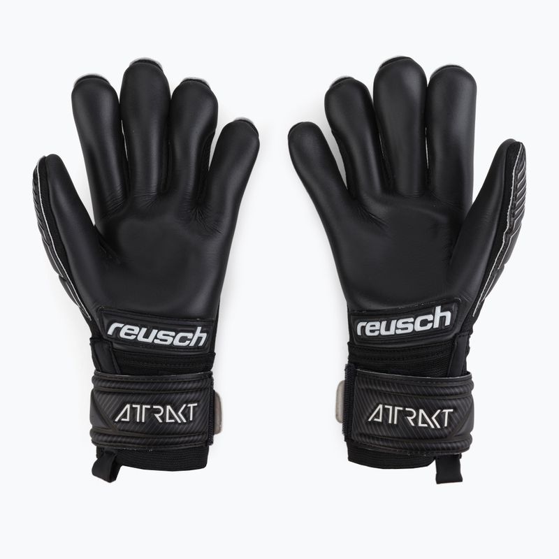 Reusch gyermek kapuskesztyű Attrakt Infinity ujjtámasz fekete 5272720 2