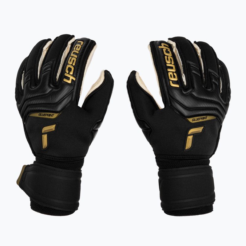 Reusch Attrakt Gold X GluePrint Ortho-Tec kapus kesztyű fekete 5270970