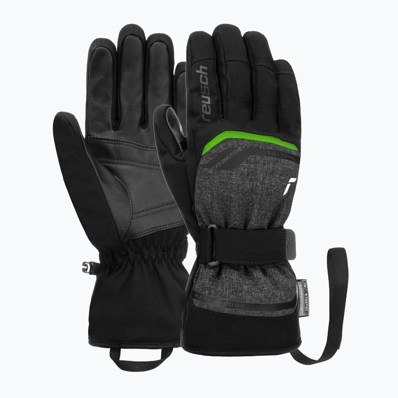 Síkesztyű Reusch Outset R-Tex XT black/black melange/neon green