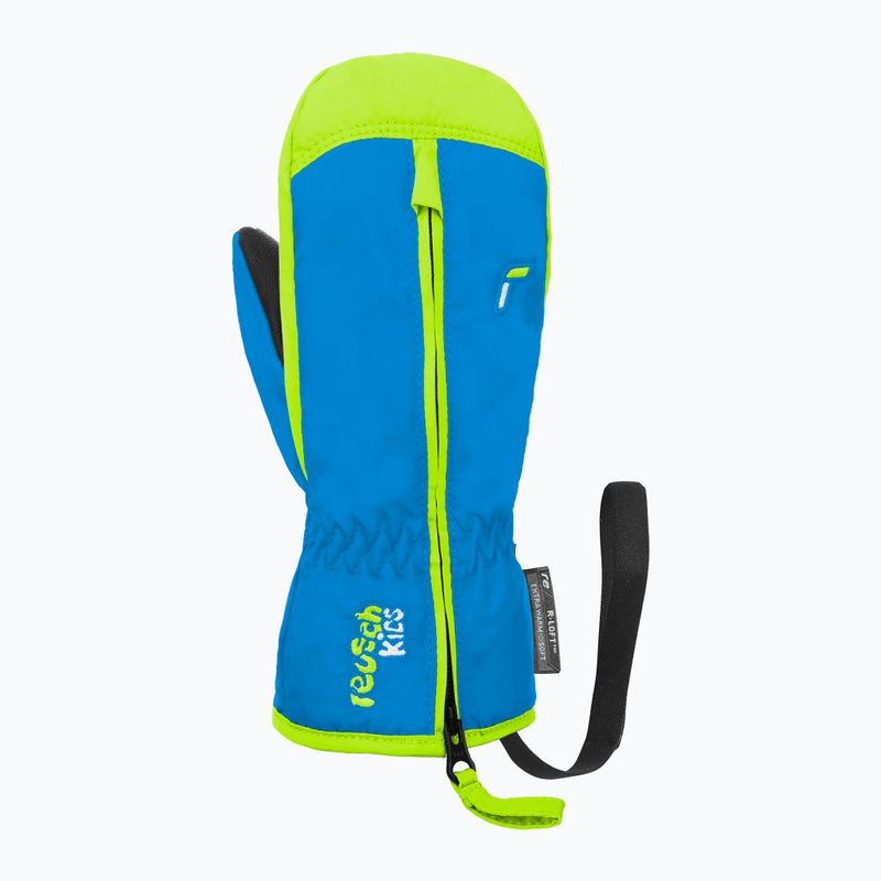 Gyerek síkesztyűk Reusch Ben Mitten brilliant blue/safety yel 2