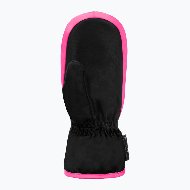 Gyerek síkesztyűk Reusch Ben Mitten black/ knockout pink 3
