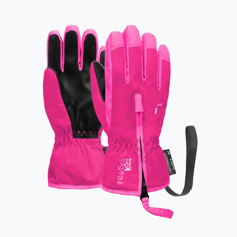 Gyerek síkesztyűk Reusch Ben fuchs purple/knockout pink 2