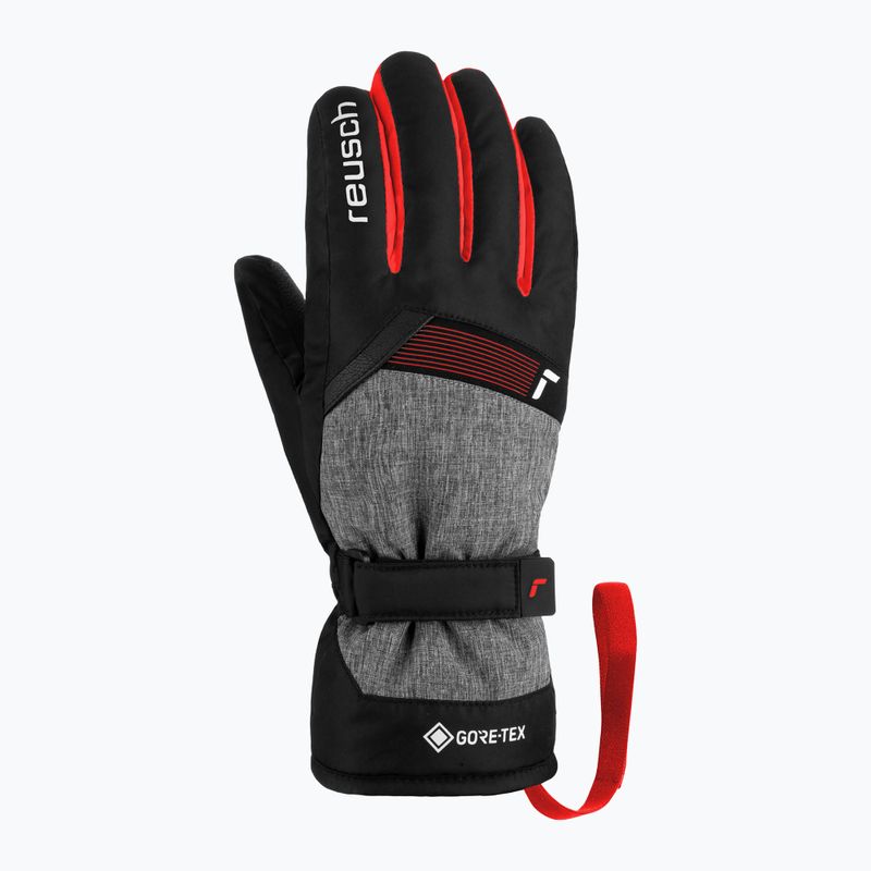 Gyerek síkesztyű Reusch Flash Gore-Tex black/black melange/fire red 2