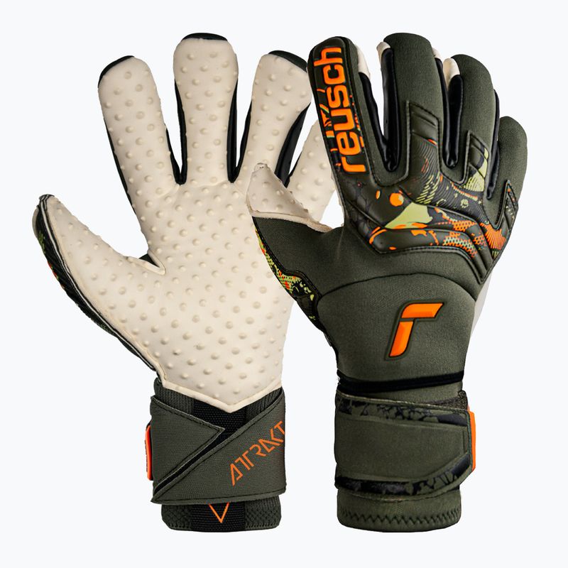 Reusch Attrakt Speedbump Ortho-Tec kapuskesztyű zöld 5370078-5556 6