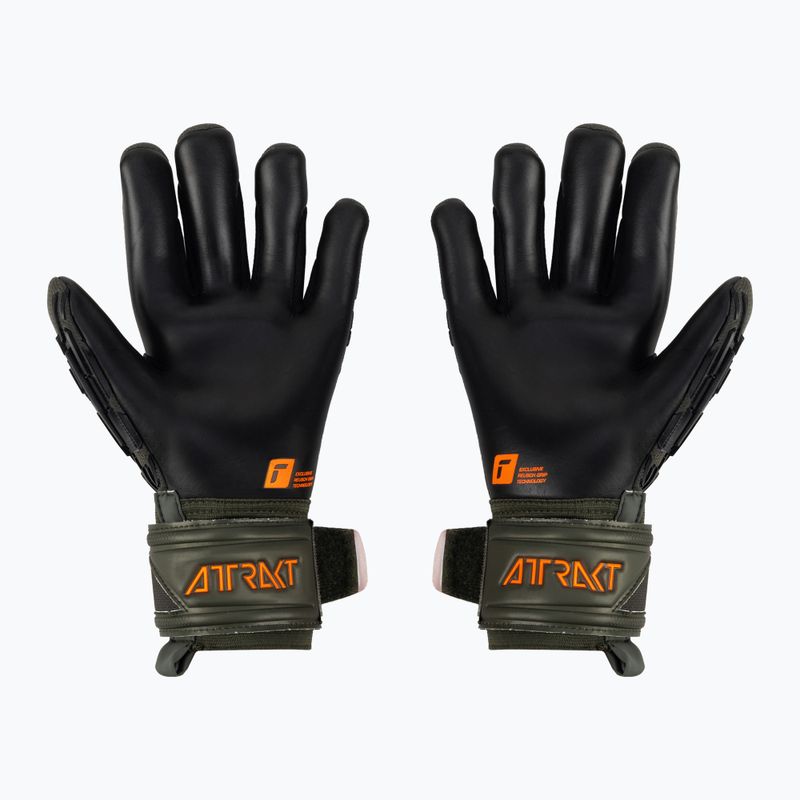 Reusch Attrakt Freegel Ezüst zöld-narancssárga kapuskesztyű 2