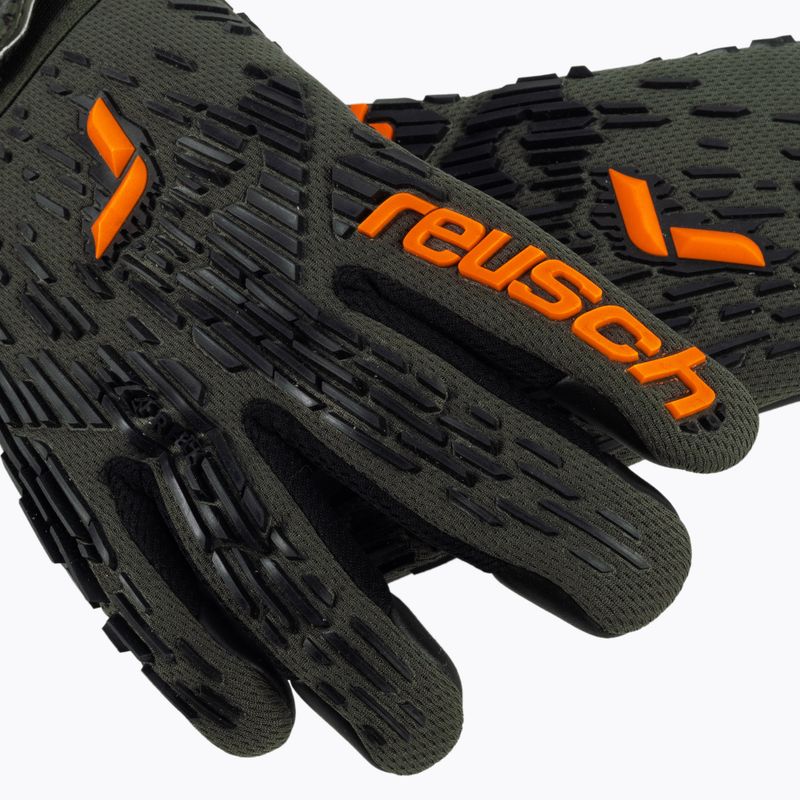 Reusch Attrakt Freegel Ezüst zöld-narancssárga kapuskesztyű 3