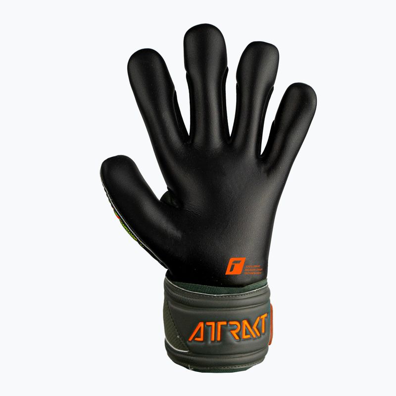 Reusch Attrakt Gold X Finger Support Junior kapuskesztyű zöld-fekete 5372050-5555 6