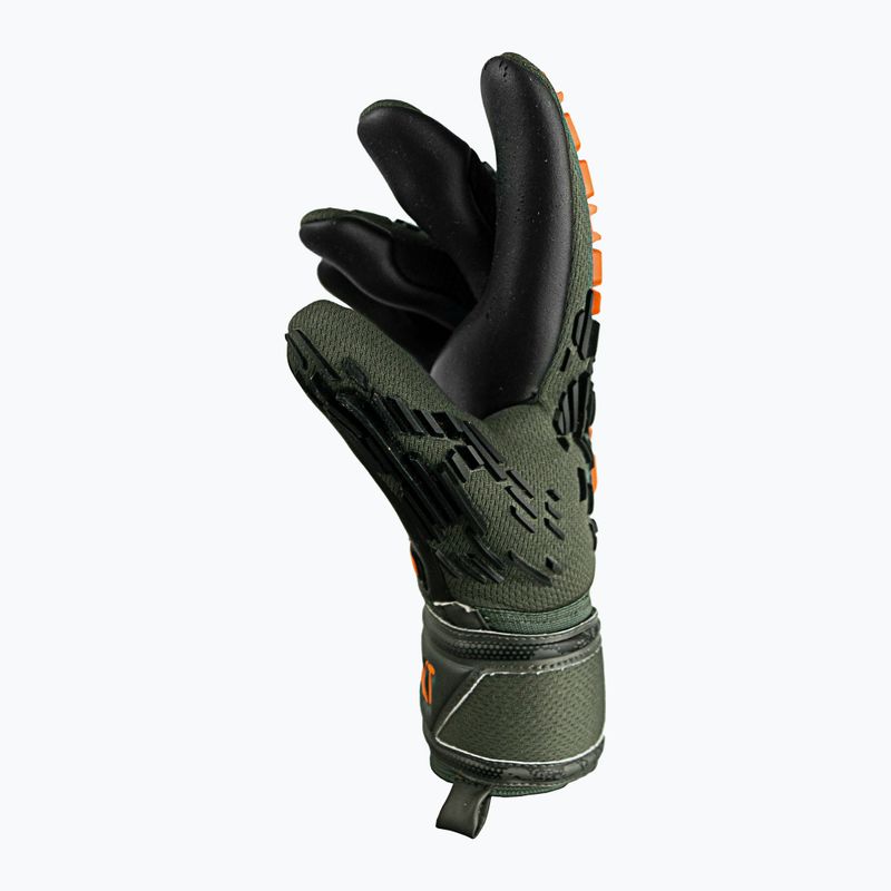 Reusch Attrakt Freegel Silver Junior kapuskesztyű fekete-zöld 5372035-5555 7