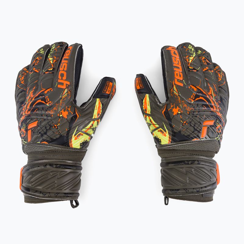 Reusch Attrakt Silver Junior gyermek kapuskesztyű zöld 5372015-5555