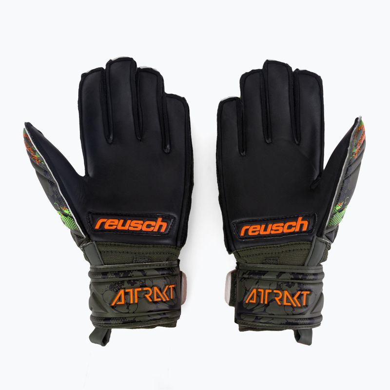 Reusch Attrakt Silver Junior gyermek kapuskesztyű zöld 5372015-5555 2
