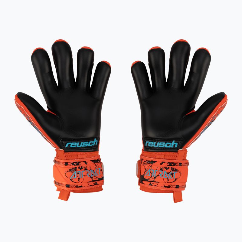 Reusch Attrakt Grip Evolution Finger Support Junior gyermek kapuskesztyű piros 5372820-3333 2