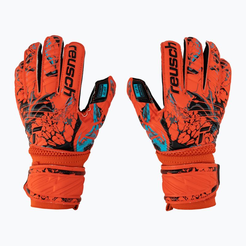 Reusch Attrakt Silver Roll Finger Junior gyermek kapuskesztyű piros 5372217-3333
