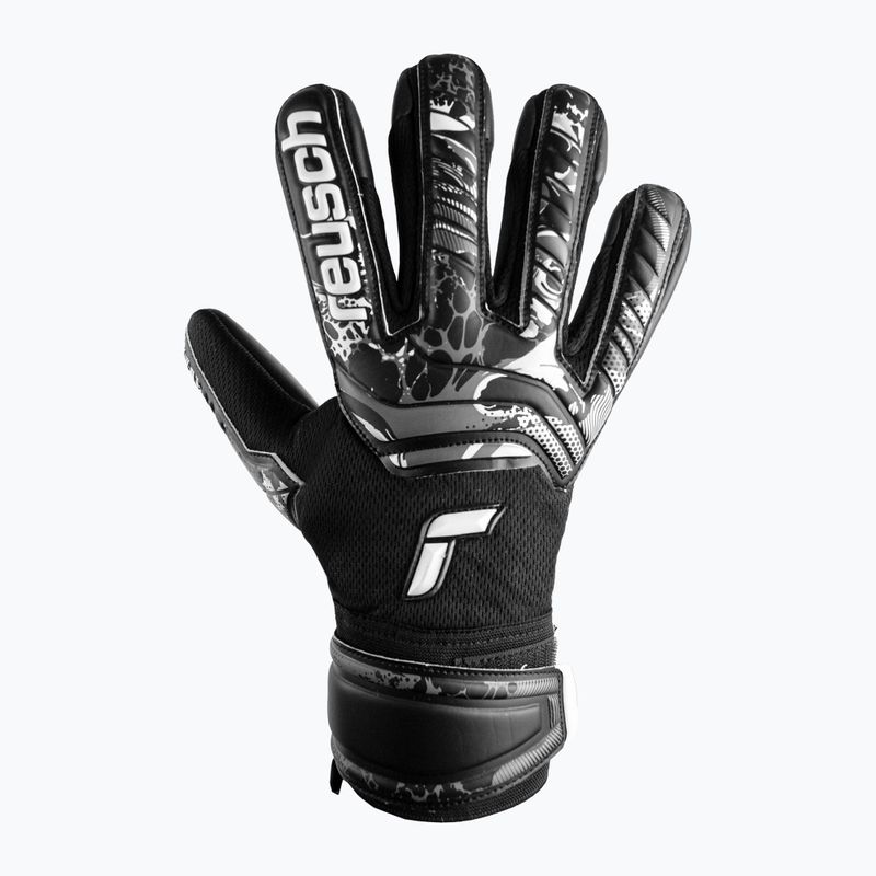 Reusch Attrakt Infinity Finger Support Junior gyermek kapuskesztyű fekete 5372720-7700 4