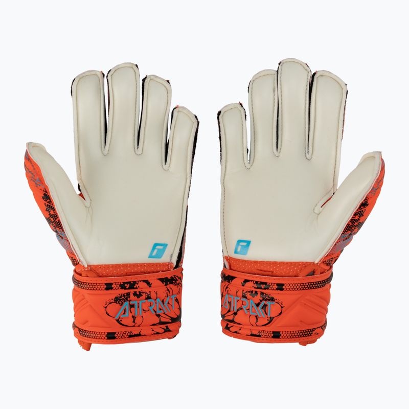 Reusch Attrakt Solid Finger Support Junior gyermek kapus kesztyű piros 5372510-3334 2