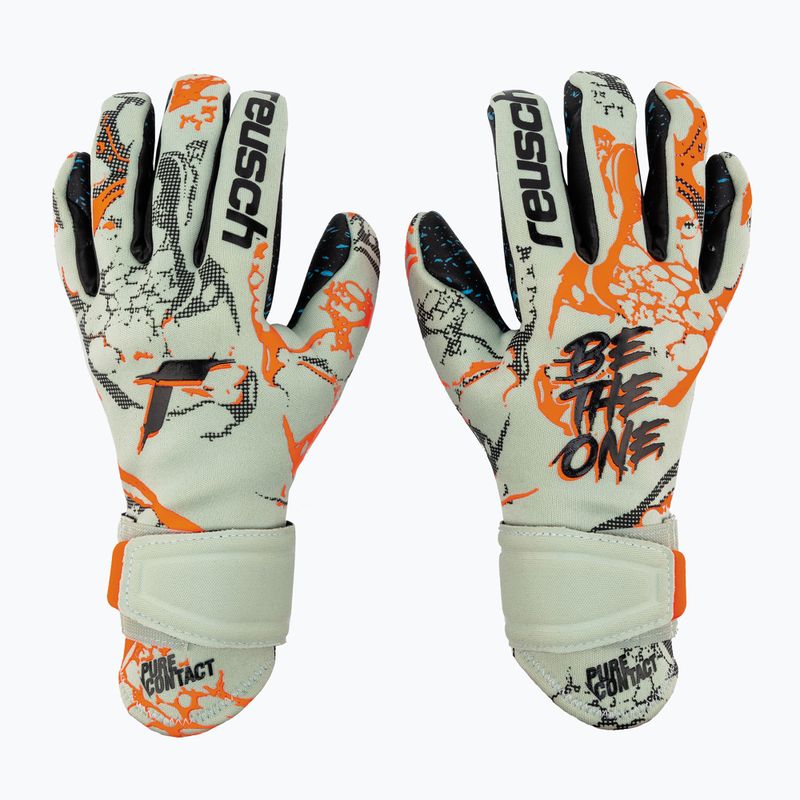 Reusch Pure Contact Fusion Junior gyermek kapuskesztyű zöld 5372900-5444