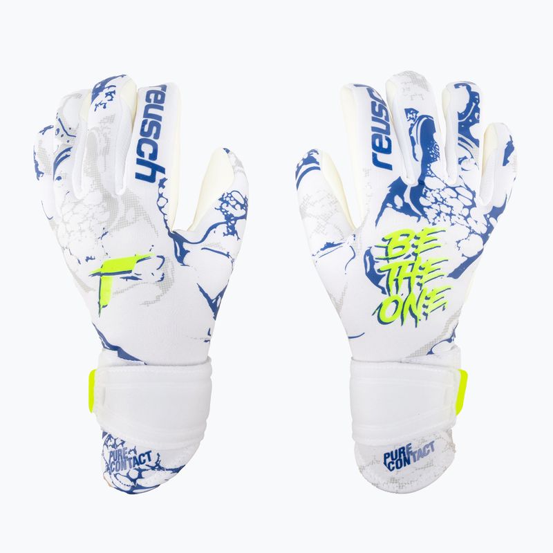 Reusch Pure Contact Silver Junior gyermek kapuskesztyű fehér 5372200-1089