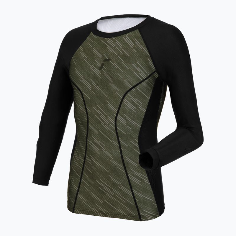 Kapus hosszú ujjú Reusch Padded Eco alsónadrág fekete/sivatagi zöld
