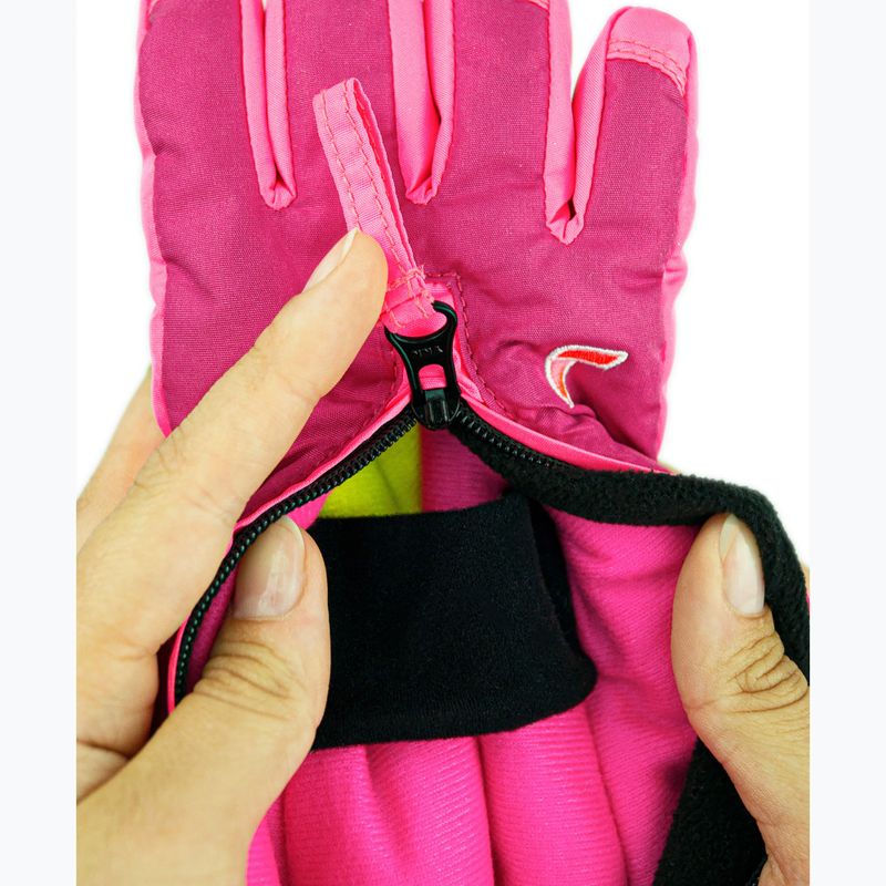 Gyerek síkesztyűk Reusch Tom fuchs purp/knockout pink 6