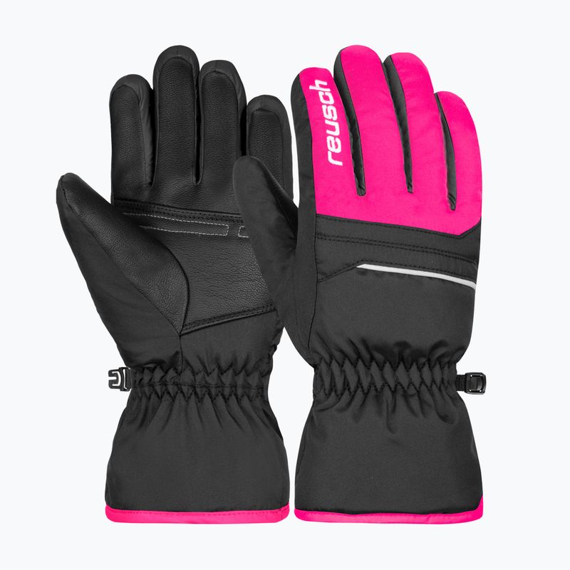 Reusch gyermek síelő kesztyű Alan fekete/rózsaszín glo 5