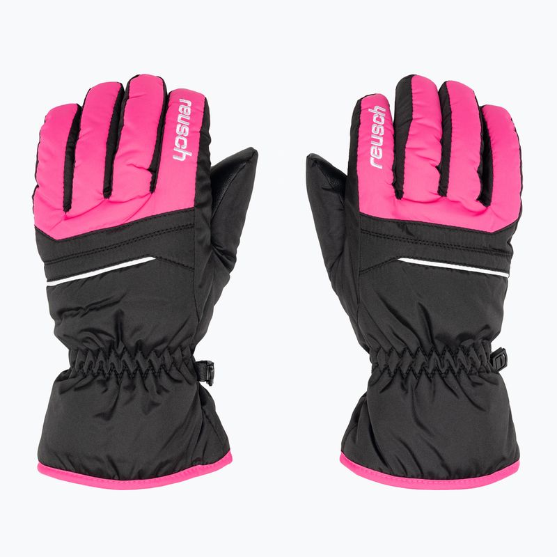 Reusch gyermek síelő kesztyű Alan fekete/rózsaszín glo 3