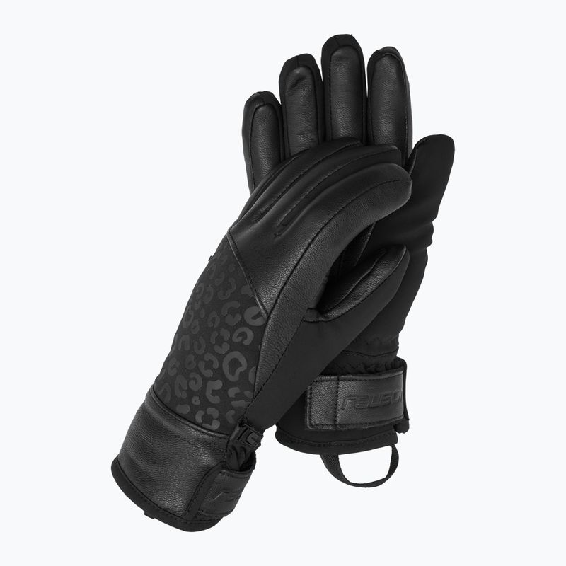 Női síkesztyűReusch Beatrix R-Tex XT black/black leopard