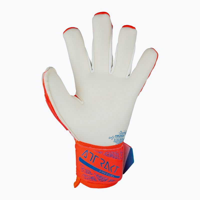 kapuskesztyű Reusch Attrakt Gold X Freegel hyper orange/electric blue 3