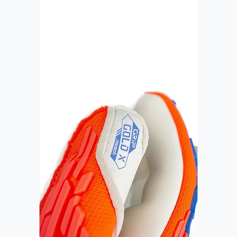 kapuskesztyű Reusch Attrakt Gold X Freegel hyper orange/electric blue 8