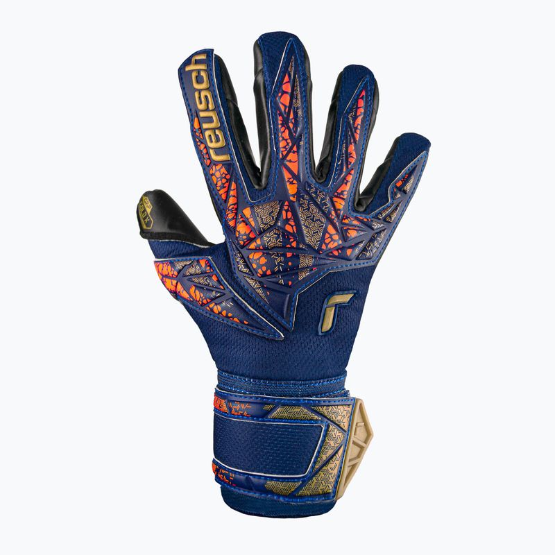 Gyerek kapuskesztyű Reusch Attrakt Gold X Junior premium blue/gold/black 2