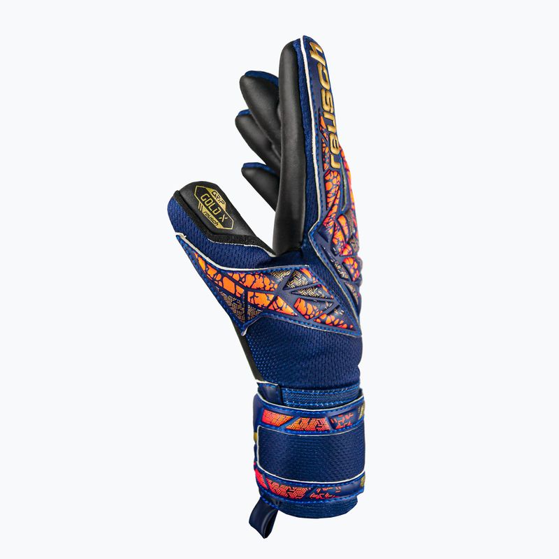 Gyerek kapuskesztyű Reusch Attrakt Gold X Junior premium blue/gold/black 4