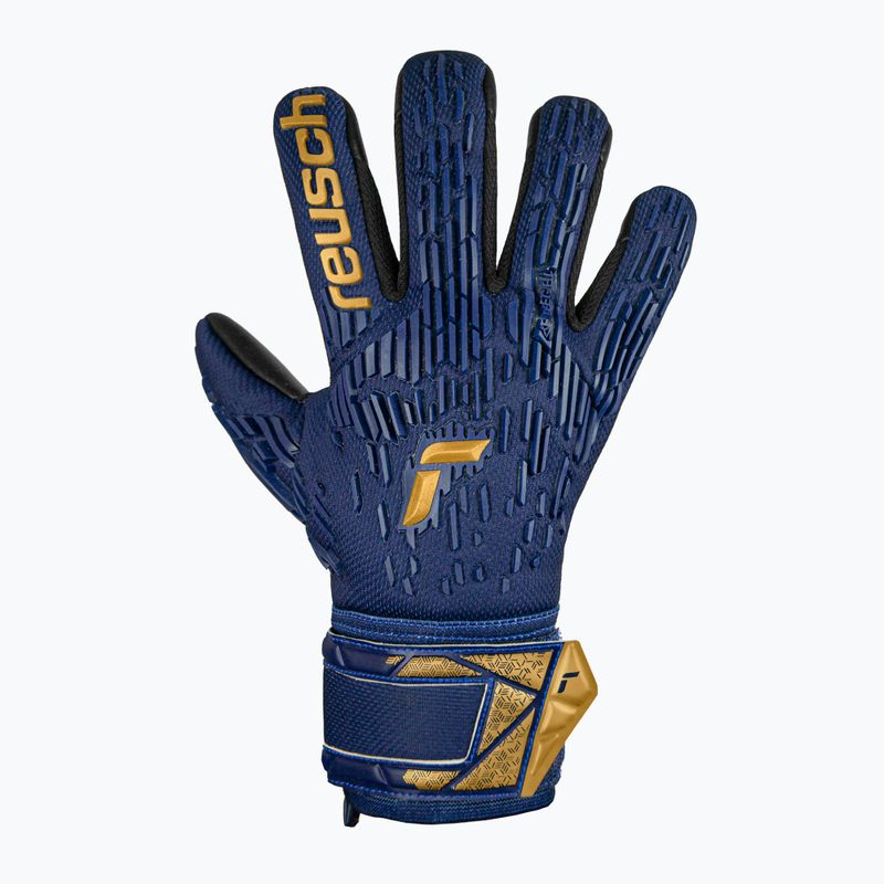 Gyermek kapuskesztyű Reusch Attrakt Freegel Silver Junior premium blue/gold/black 2