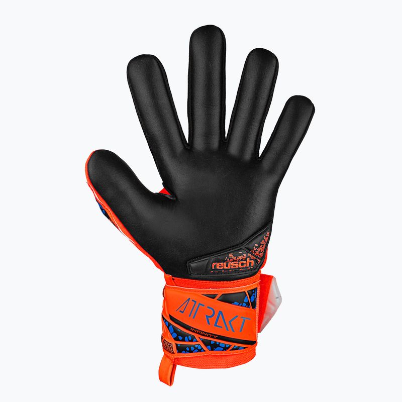 Gyerek kapuskesztyű Reusch Attrakt InUszonyity NC Junior hyper orng/elec blue/blck 3
